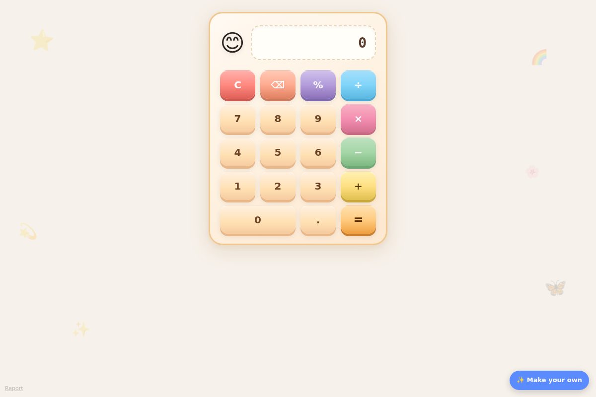Cartoon Calculator screenshot