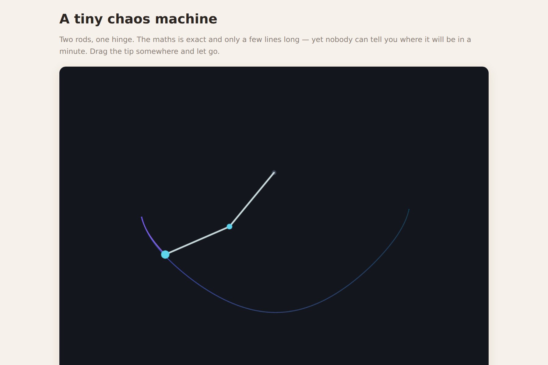 A tiny chaos machine