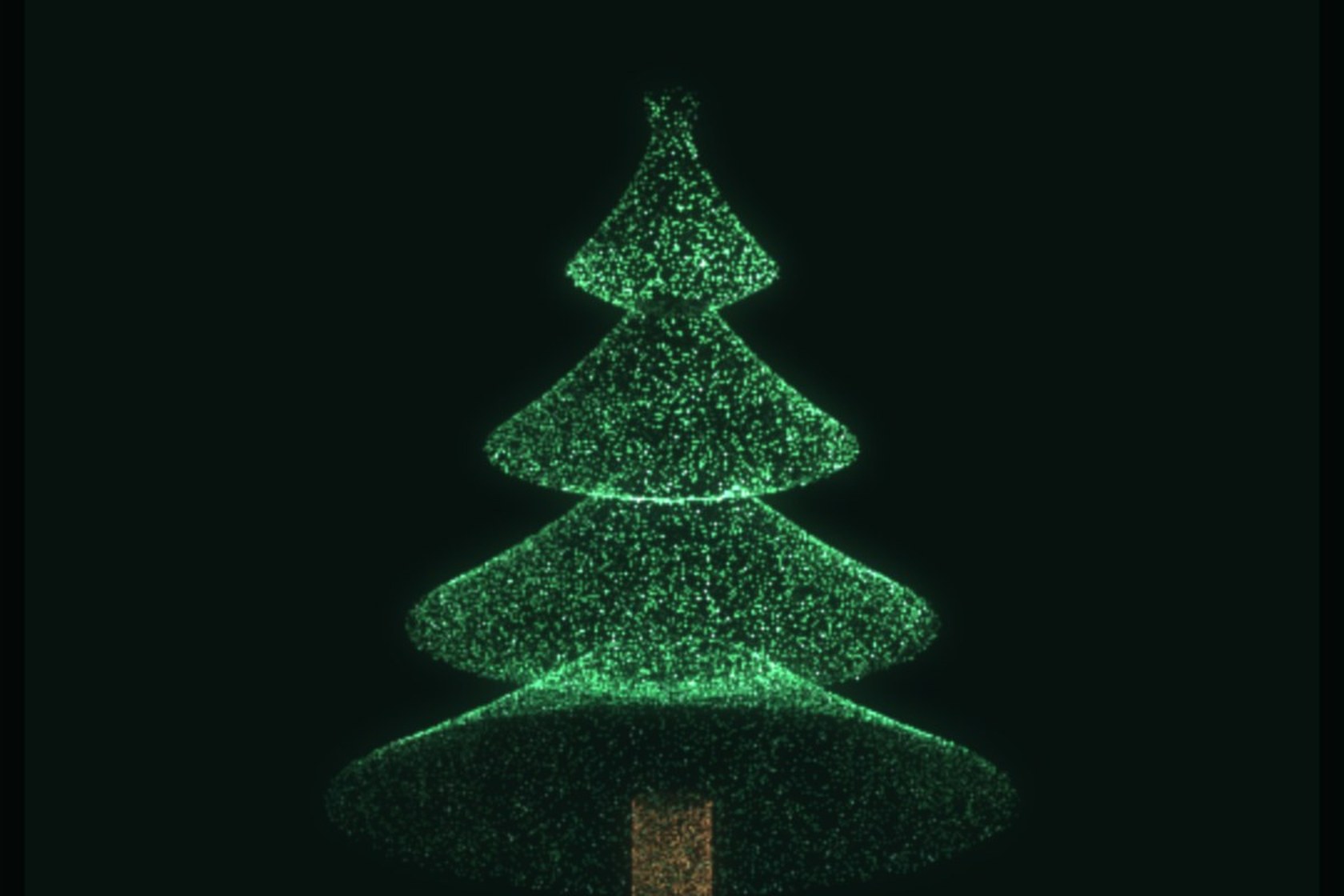 Particle holiday card